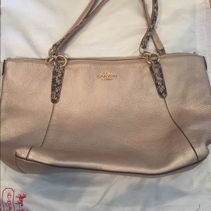 Rose Gold Coach shoulder purse